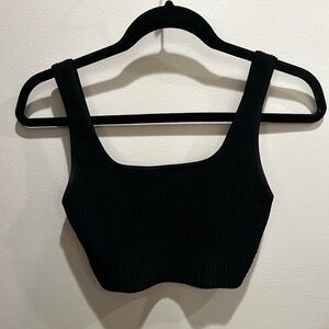 ritzia- Babaton Sculpt Knit Squareneck Cropped Tank